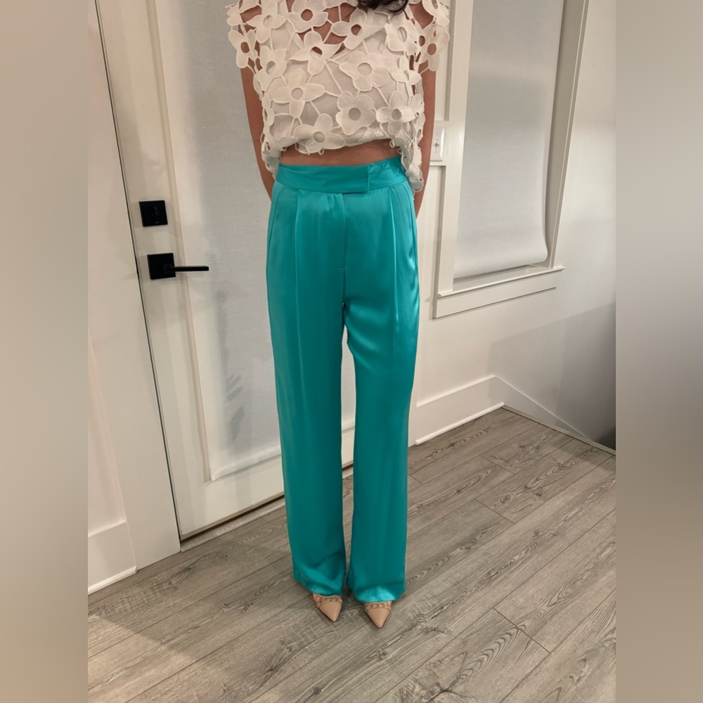 THE SEI Wide Leg Trouser/ turquoise